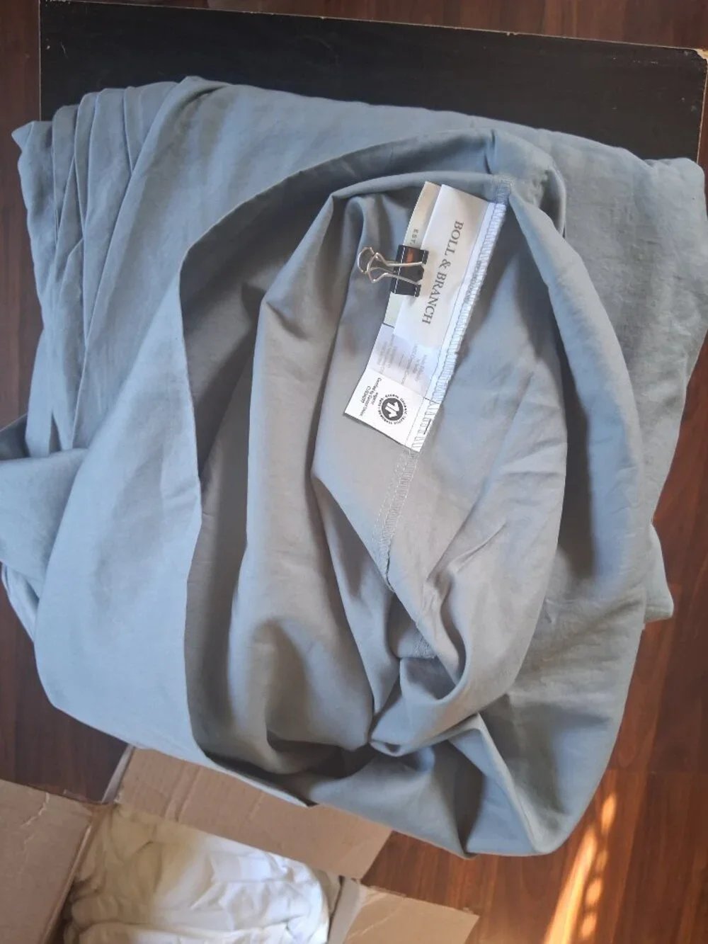 Boll & Branch KING Blustone 100% Organic Cotton Signature 4PCS Sheet Set